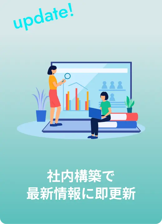 社内構築で最新情報に即更新