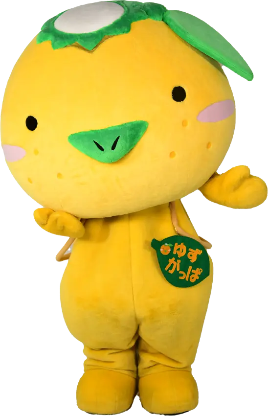 徳島県木頭のご当地キャラクターゆずがっぱ