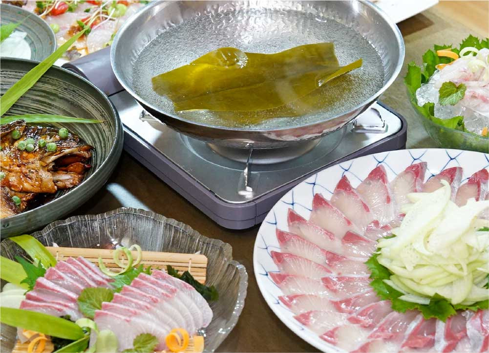 地域を知るための豪華な海鮮料理