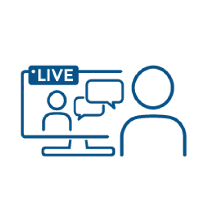 面談している様子のアイコン