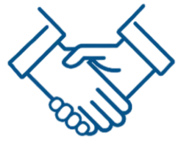 握手している手のアイコン