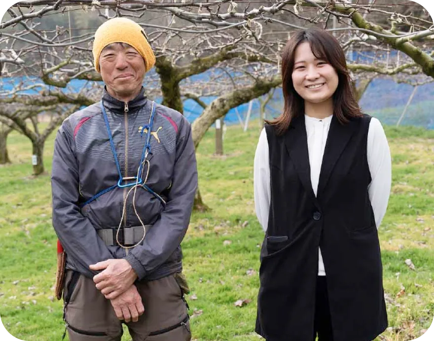 笑顔の寺畑農園の方